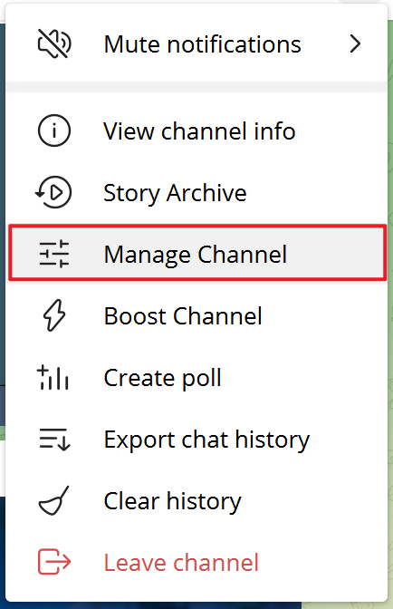 Telegram Channel Management